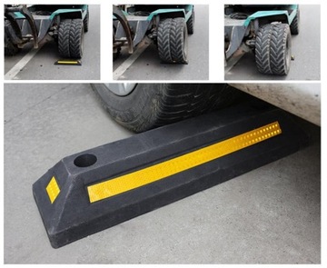 2x ОГРАНИЧИТЕЛИ, ПАРКОВОЧНЫЙ СЕПАРАТОР, РЕЗИНОВЫЙ РАЗБОР, Крыло, Отбойник, 58 СМ