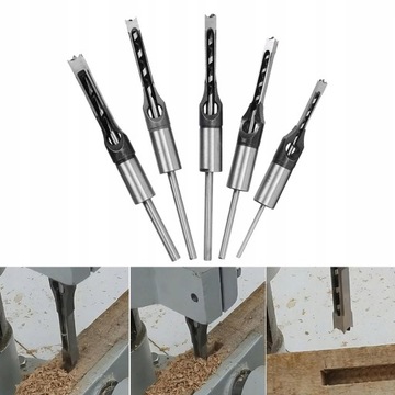 Квадратные насадки Стамески для долбления дерева 5 шт.