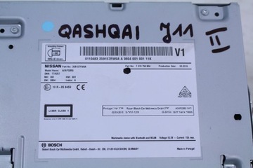 РАДИОНАВИГАЦИОННЫЙ NISSAN QASHQAI J11