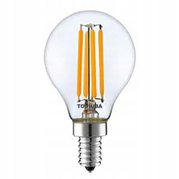 Toshiba Żarówka E14 P45 led 4,5W 2700K ściemnialna