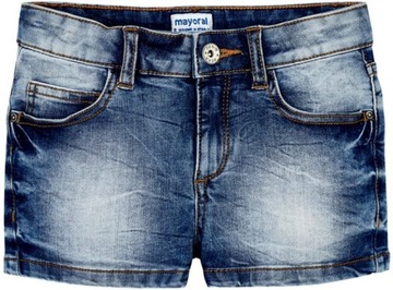 Krótkie spodenki dziewczęce jeans Mayoral 235-51
