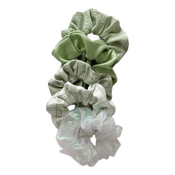 Scrunchies, Śliczne Scrunchies Kobiety Włosy 5 SZT