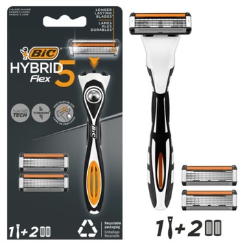 BIC HYBRID 5 FLEX MASZYNKA DO GOLENIA + 2 WKŁADY