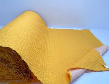 Оранжевая сотовая стеганая ткань Оксфорд Водонепроницаемая обивочная ткань