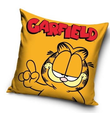 poszewka na jasiek na poduszkę 40x40 bajkowa velvet pluszowa Garfield