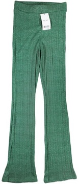Spodnie damskie materiałowe NEXT zielone dzwony rozm S EUR 36/38 NOWE