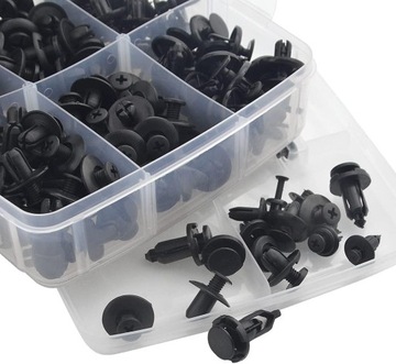 Зажимы, штифты, автомобильные зажимы для обивки автомобиля, 655 шт, комплект + съемник