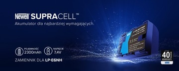 Аккумулятор Newell SupraCell LP-E6NH Canon 80D 90D 5DMII 5DMIII 5DMIV 6D 7D