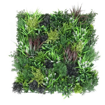 Rośliny sztuczne bardzo gęste kompozycja florystyczna moduły panele 1x1 m