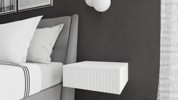 Туалетный столик, консоль, письменный шкаф, RIVA 80, пазы белые, ящик