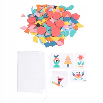 Геометрические интерактивные игрушки из блоков-пазлов