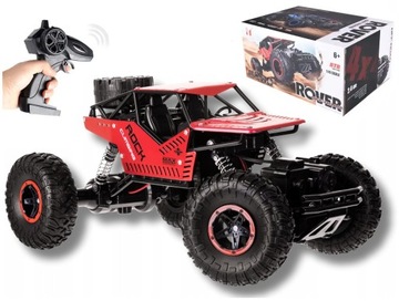 INTERAKTYWNY SAMOCHÓD STEROWANY TERENOWY 4x4 DUŻY AUTO NA PILOTA NA BATERIE