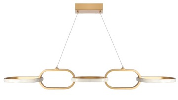 Lampa wisząca żyrandol LED modern złota 60W