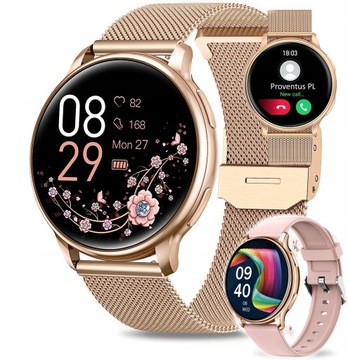SMARTWATCH DAMSKI DLA KOBIETY CIŚNIENIE ROZMOWY PL