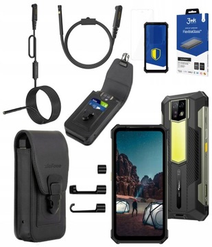 ULEFONE ARMOR 24 PANCERNY SMARTFON 12/256GB 4G 64MP ENDOSKOP E02 ETUI SZKŁO