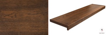 Parapet PCV komorowy kolor ORZECH szer.20cm