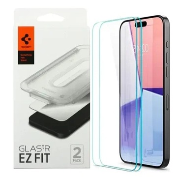 SZKŁO HARTOWANE SPIGEN GLAS TR EZ FIT DO APPLE IPHONE 15 PRO - 2SZT