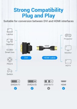 Переходник DVI-HDMI HDMI «мама» — DVI-D 24+1 «папа»