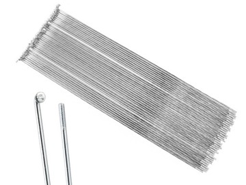 Szprychy stalowe 133 mm ocynkowane srebrne