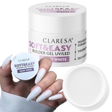 Claresa żel budujący mleczny MILKY WHITE 45g