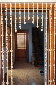 ДЕРЕВЯННАЯ ШТОРА С БИСЕРАМИ 80см - подарок