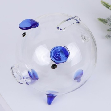 КОПИЛКА БОЛЬШАЯ СТЕКЛА ДЛЯ МОНЕТ БАНКНОТ, ДЕКОРАТИВНАЯ, ТОЛСТОЕ СТЕКЛО