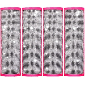 Розовый автомобильный протектор Rae с блестками и бриллиантами