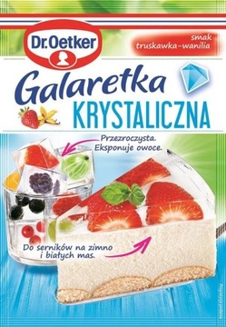 Dr. Oetker Galaretka truskawka-wanilia 2 x 72 g