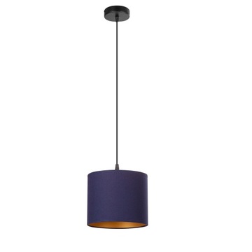 LAMPA WISZĄCA SUFITOWA MIDI ABAŻUR TKANINA LED