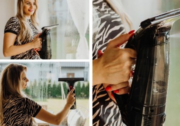 АККУМУЛЯТОРНАЯ СТЕКОНОМОЙКА ТЕЛЕСКОП ВЫСОКИЕ ОКНА + 1 Л ОКОННАЯ ЖИДКОСТЬ