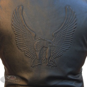 МОТОЦИКЛЬНЫЙ ЖИЛЕТ КОЖАНЫЙ С ОРЛОМ L