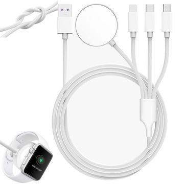 ŁADOWARKA KABEL DO ZEGARKA APPLE WATCH/IPHONE 4w1