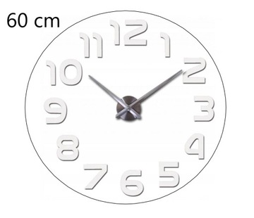 БОЛЬШИЕ НАСТЕННЫЕ ЧАСЫ САМОДЕЛЬНЫЕ, НАКЛЕЙЧЕННЫЕ СОВРЕМЕННОЕ ЗЕРКАЛО