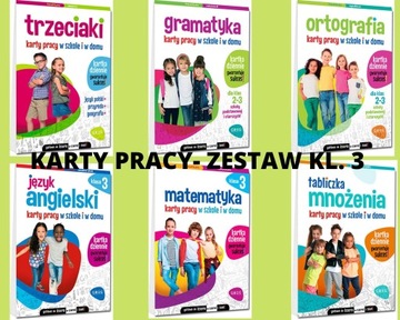 KARTY PRACY- ZESTAW TRZECIOKLASISTY