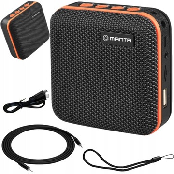 Głośnik mobilny MANTA SPK01GO Czarny