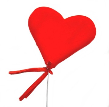 СЕРДЦЕ НА ДЕНЬ ВАЛЕНТИНА НА РОЗОВОМ КРЕМ Q13CM H39CM