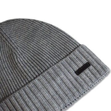 Czapka na zimę Hugo Boss Fati Virgin Wool unisex