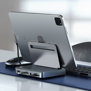 Satechi Aluminium Stand Hub — алюминиевая подставка с концентратором для iPad Pro (USB-C,