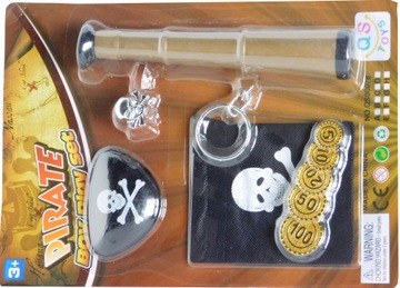ZESTAW PIRATA ZABAWKA 6 ELEM PIRAT PIRATKA ZABAWKA