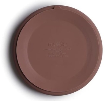 Силиконовая тарелка Mushie с шкалой всасывающей чашки +