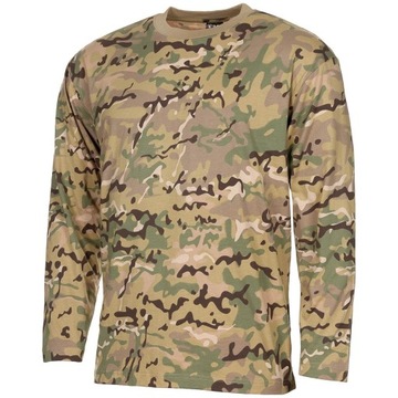 Koszulka z długim rękawem wojskowa Moro MFH Longsleeve - MC Arid Camo XXL