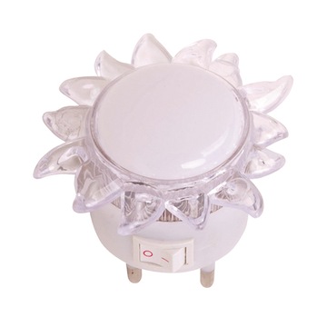 Lampka wtykowa nocna do kontaktu LED Słońce 0,4W