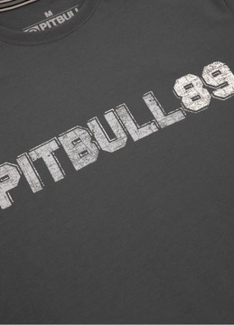 Koszulka T-shirt męski PitBull PIT BULL "DOG 89" - grafitowy r.L