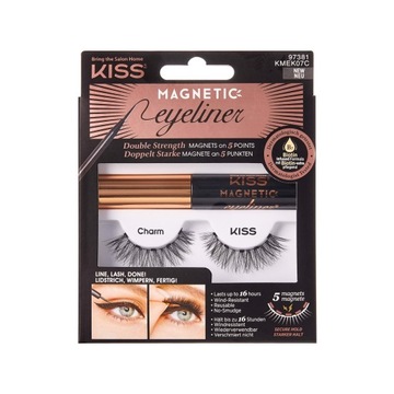 KISS KOMPLET MAGNETIC RZĘSY CHARM+EYELINER