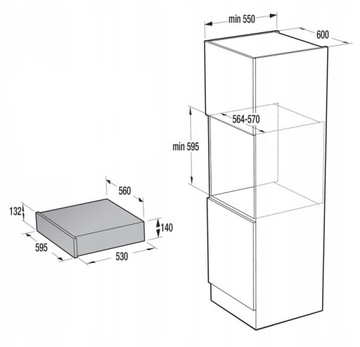 Szuflada grzewcza GORENJE WD1410BG Czarne szkło StayWarm 40-80°C + GRATIS!