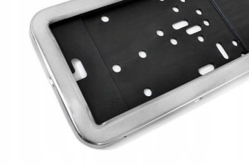 РАМКА ДЛЯ НОМЕРНЫХ ЗНАКОВ МЕТАЛЛ ХРОМ 2 ШТ.