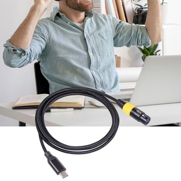Кабель для микрофона XLR «мама» и USB, 3 м
