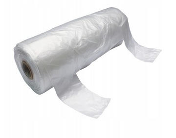 Reklamówka jednorazowa torebki HDPE zrywki na rolce nawój 350 szt.
