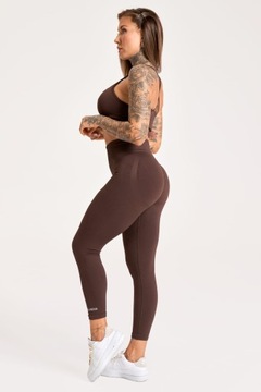 LEGINSY UP 2.0 DARK CHOCOLATE S GYM GLAMOURE