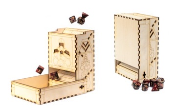 DICE TOWER TWIERDZA KRASNOLUDZKA WIEŻA DO KOŚCI DREWNIANA 15 CM